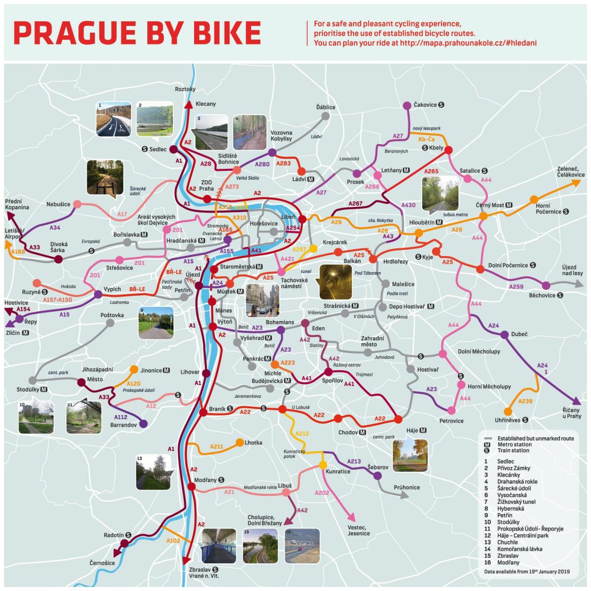 map of prague bike