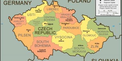 Prague country map