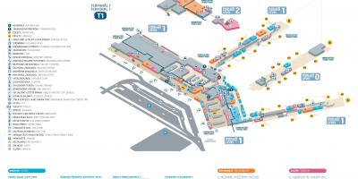 Terminal 1 prague airport map