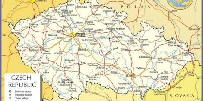 Praha czech republic map