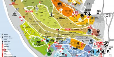 Zoo praha map